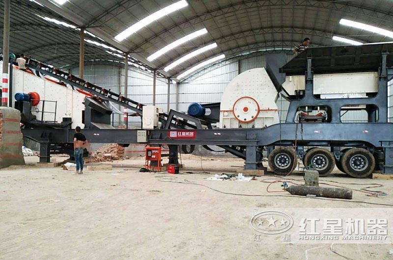 移動式錘破機(jī)占地面積小，減少投入成本5%